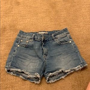 Denim medium wash shorts